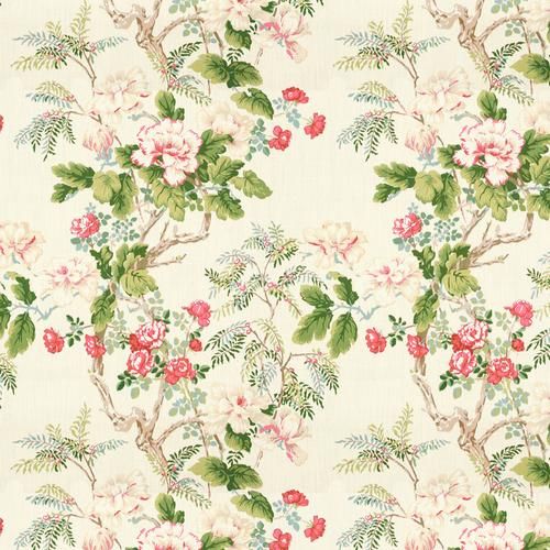 Lee Jofa Chinese Peony Rose Fabric | DecoratorsBest | DecoratorsBest
