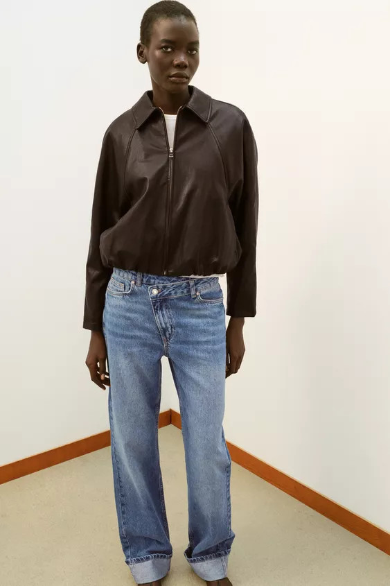 JEANS Z.09 STRAIGHT CROSSOVER BUND HOHE TAILLE FULL LENGTH | Zara DE
