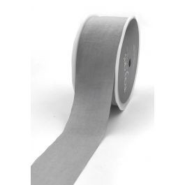 WRINKLED RIBBON- LIGHT GREY 1.5" X 50 YRDS | Gatehouse No.1