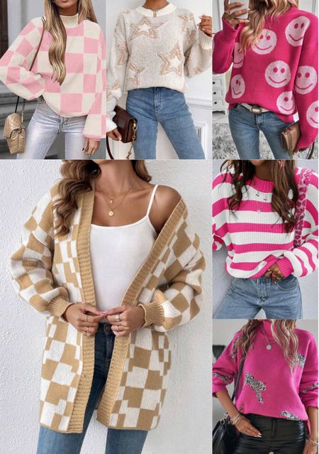 Sweaters I am loving from Shein! Winter sweater that will transition to spring!! Shein sweaters! Shein fashion!! 