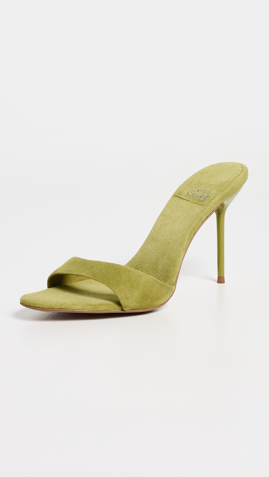 Jeffrey Campbell Ce-Soire Heels Chartreuse Suede 9.5 | Shopbop