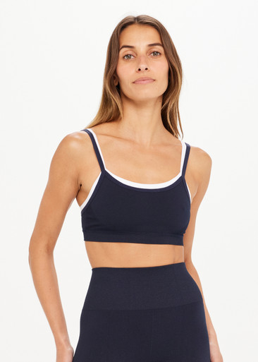 FORM SEAMLESS KELSEY BRA in NAVY | The UPSIDE | The Upside US