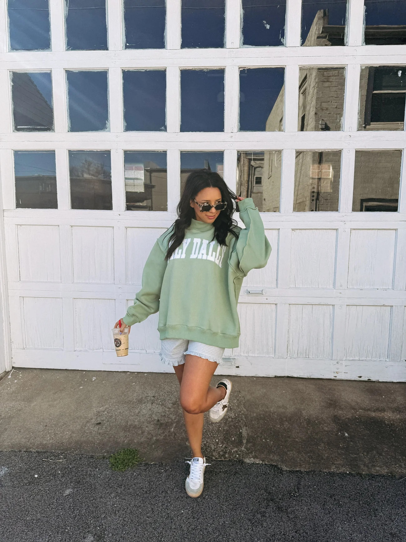 dilly dally mock neck - sage | Etta+East