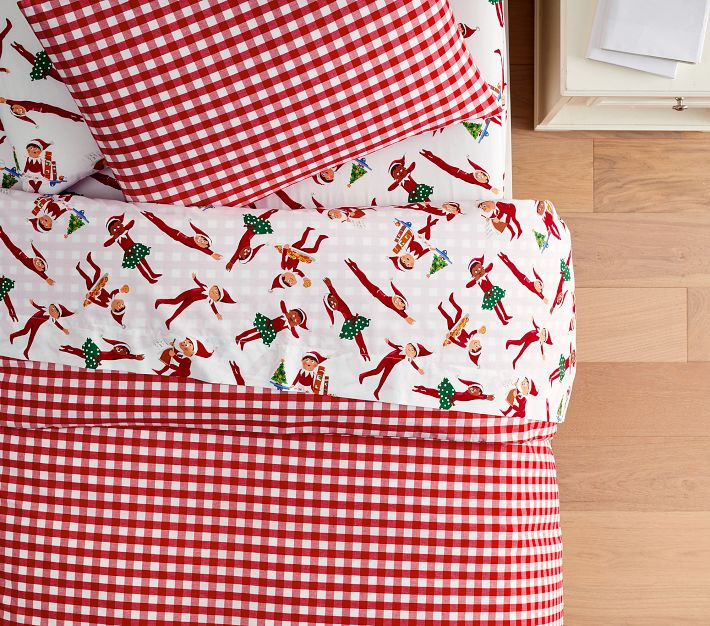 Check Organic Duvet Cover & Shams | Pottery Barn Kids | Pottery Barn Kids
