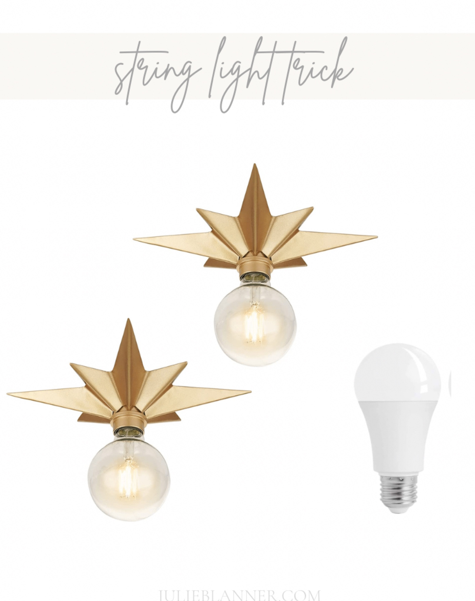 Concert any pull strong light to motion sensor (and your favorite fixture) with this easy trick! 
Brass light, brass flush mount, star light, motion sensor light

#LTKhome #LTKunder50 #LTKstyletip