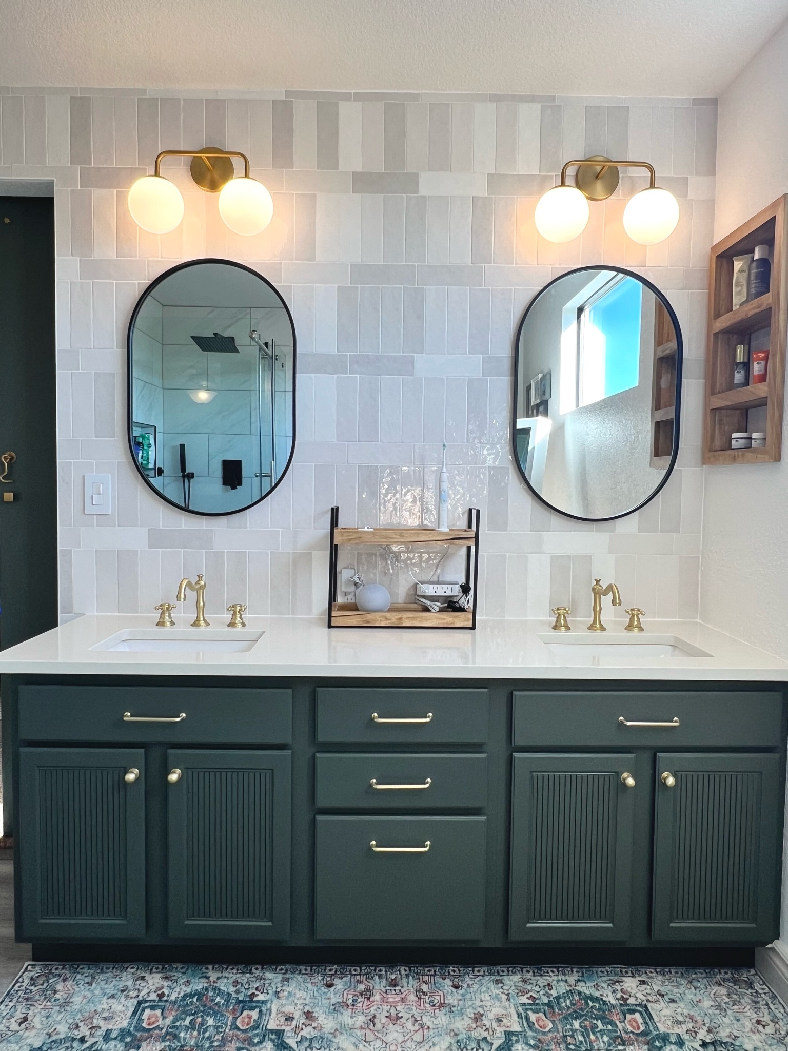 How to transform one vanity light into two