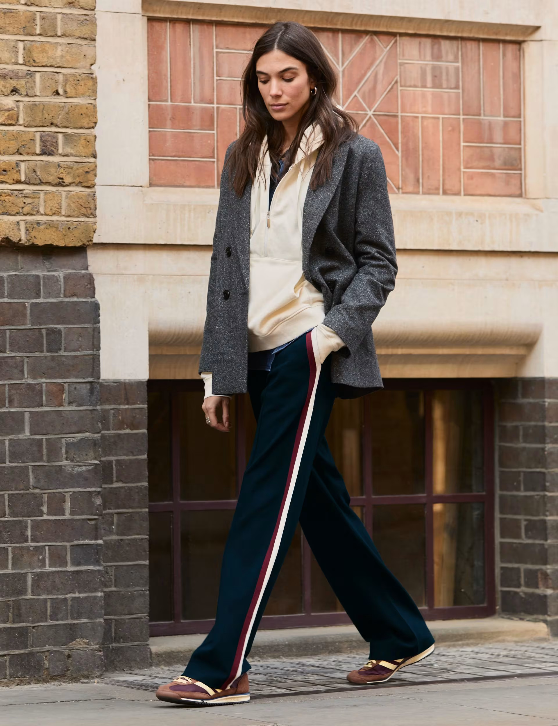 Side Stripe Wide Leg Trousers | Marks & Spencer (UK)