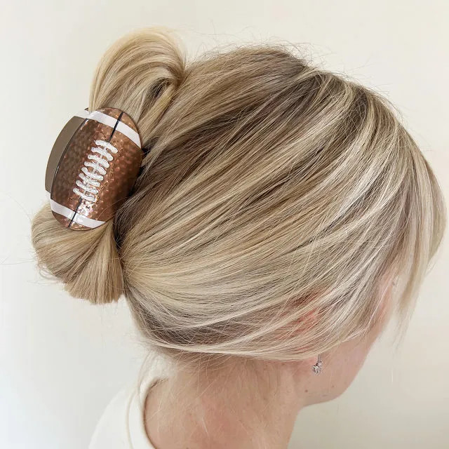 Game Day Football Hair Clip $24.00 | UncommonGoods