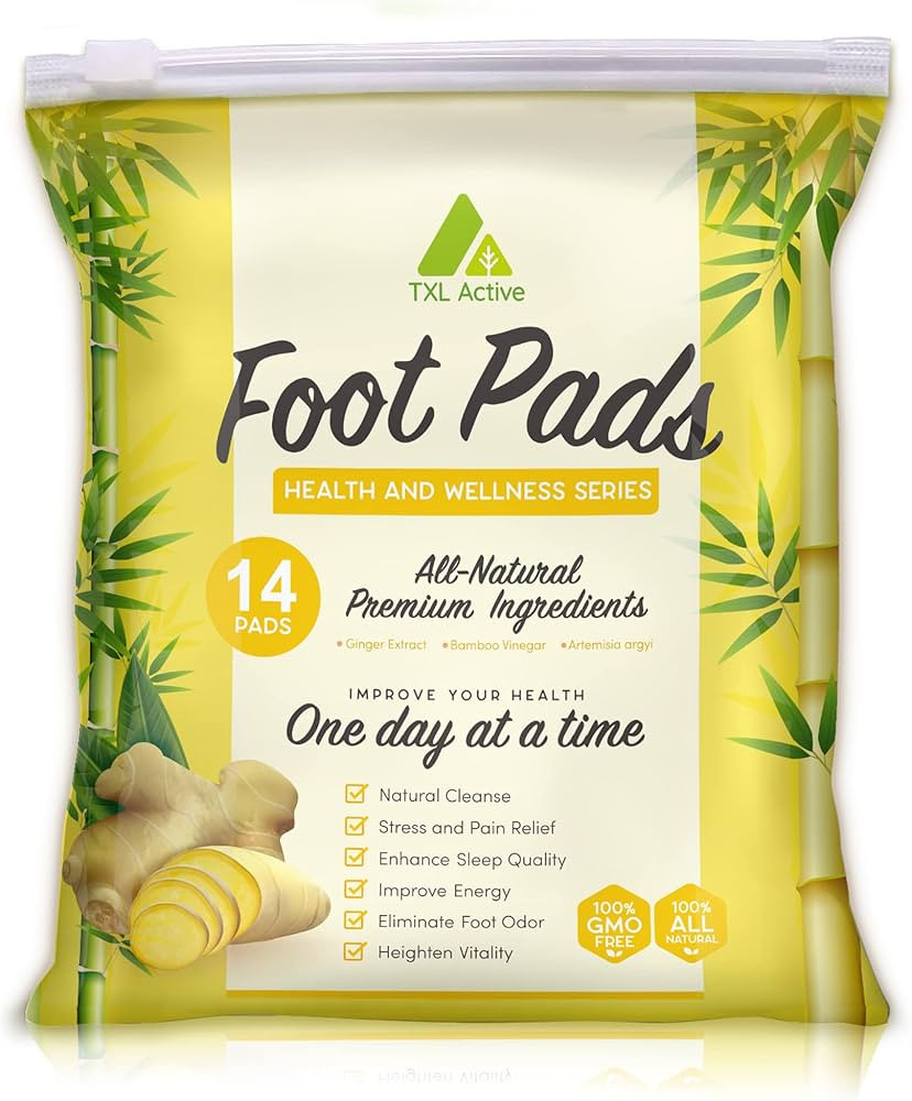 Ginger Foot Pads, 14 Pads - Improves Sleep Quality, Relieves Stress and Fatigue, Boosts Energy, S... | Amazon (US)