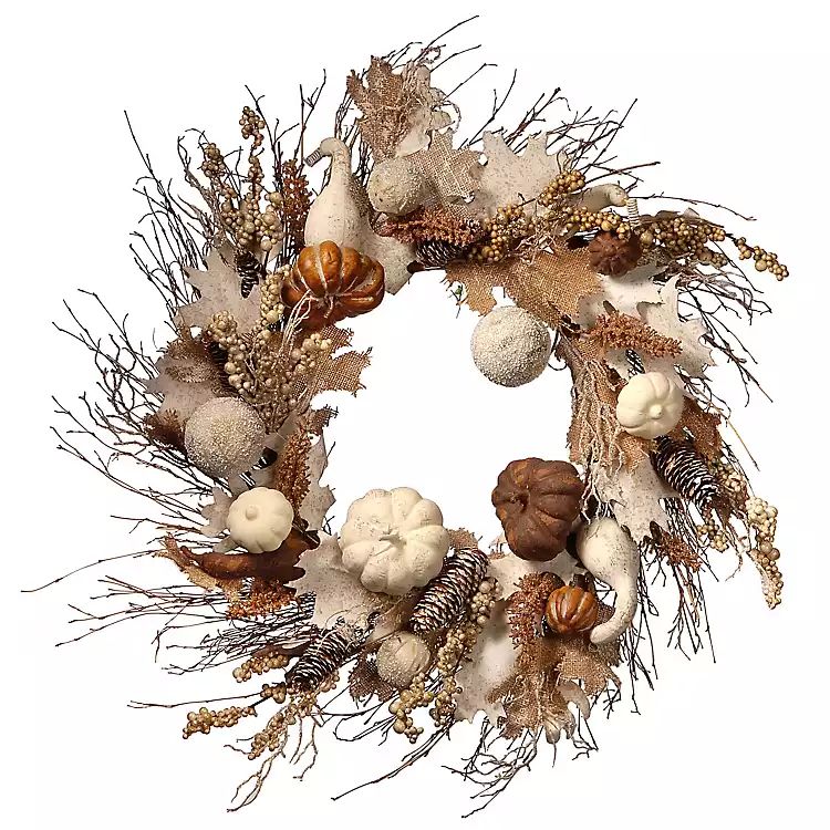 Neutral Autumn Wreath | Kirkland's Home