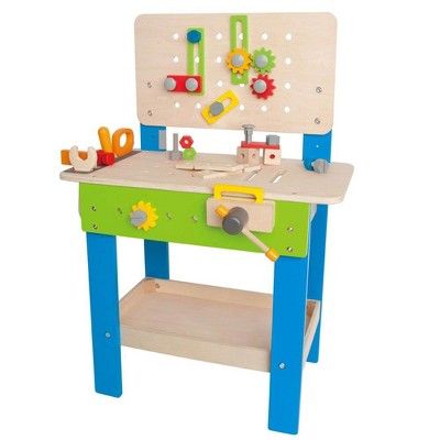 Hape Wooden Child Master Tool & Workbench Toy Pretend Play Builder Set, Kids 3+ | Target