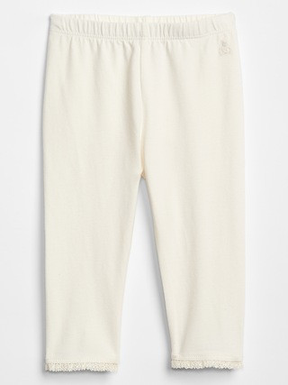 Baby Lace-Trim Leggings | Gap Factory
