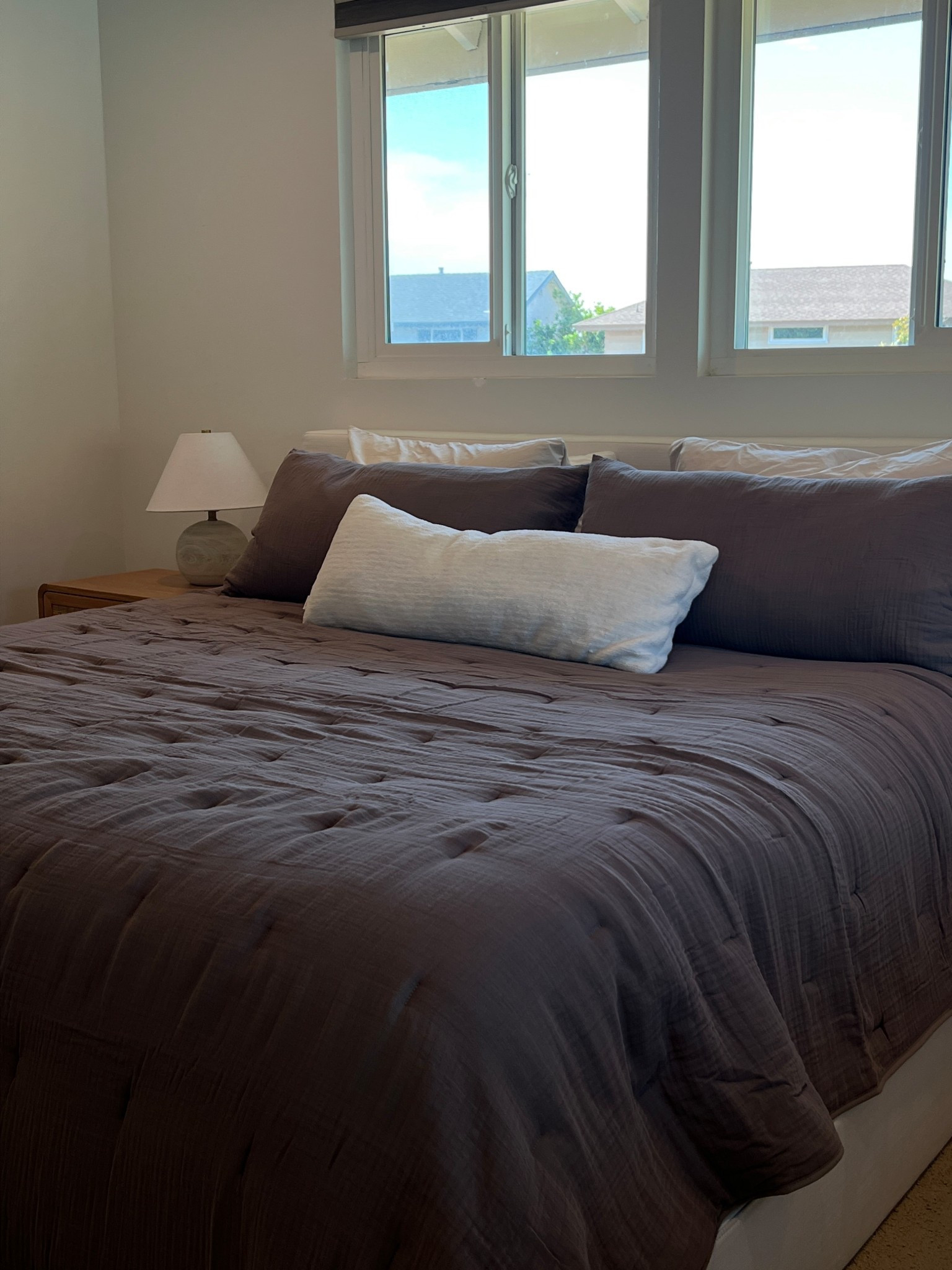 Sprucing up the bedding to make it a cozier space. I was so over the all white bedding! 

#LTKHome