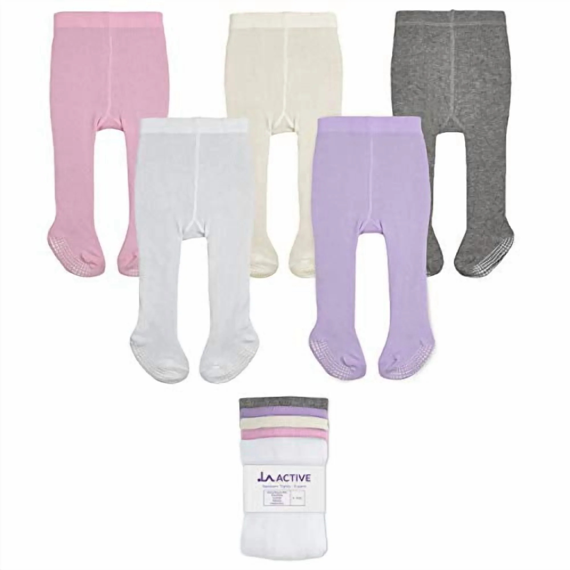 LA Active Baby Girls Tights - Cozy Warm Cotton Cable Knit Winter Tights - Non-Skid Grip - Toddler... | Walmart (US)