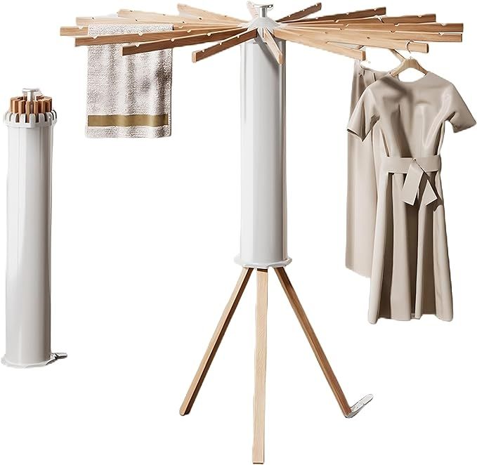 Tripod Clothes Drying Rack – Foldable Laundry Stand, Indoor & Outdoor Holder for Clothing - Spa... | Amazon (US)