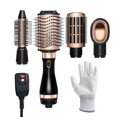 Nicebay Hair Dryer Brush, Hot Air Brush, Blow Dryer Brush Tool Set, Dryer and Styler Volumizer with Negative Ion Anti-frizz Ceramic Titanium Barrel | Target
