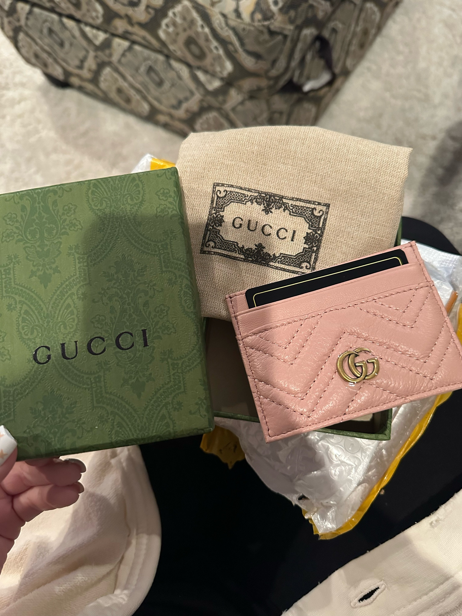 Gucci GG Marmont keychain wallet curated on LTK