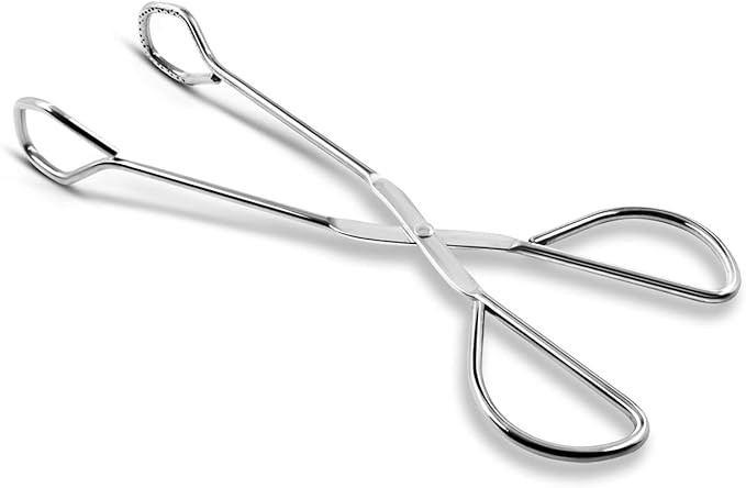 9-Inch Heavy Duty Stainless Steel Kitchen Tongs - Comfortable Ergonomic Grip, Scissor Design, Hea... | Amazon (US)