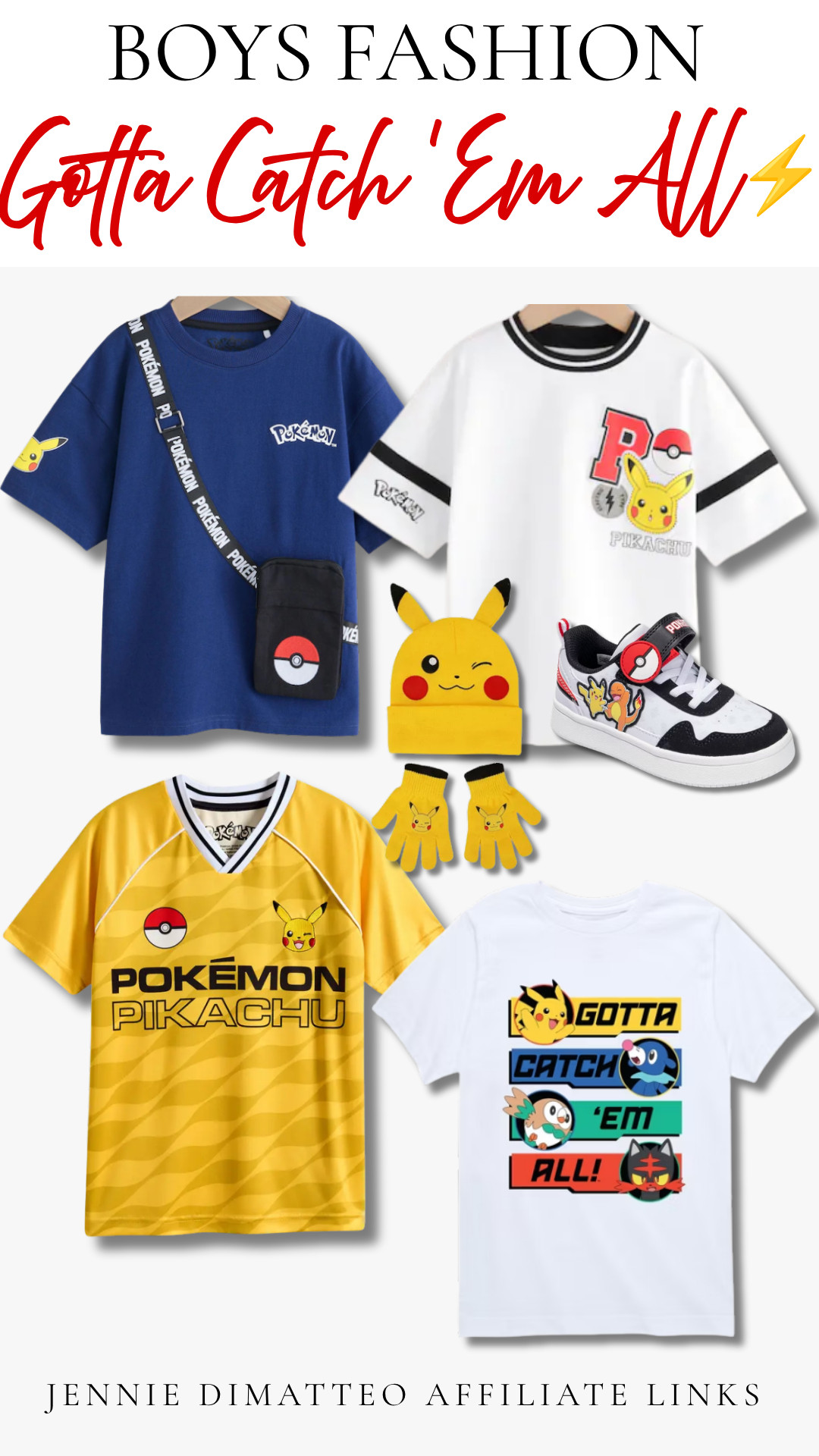 Gotta catch ’em all! ⚡💙 Pokémon picks for the little guy who can’t get enough Pikachu! Loving all the fun tees, sneakers + accessories for everyday wear.

#BoysFashion #BoysStyle #PokemonKids #PokemonStyle #Pikachu #KidsFashion #BoysOutfits #CharacterStyle #KidsStyle #LTKKids #LTKFamily #LTKFinds 

 #LTKootd #LTKBaby #LTKKids