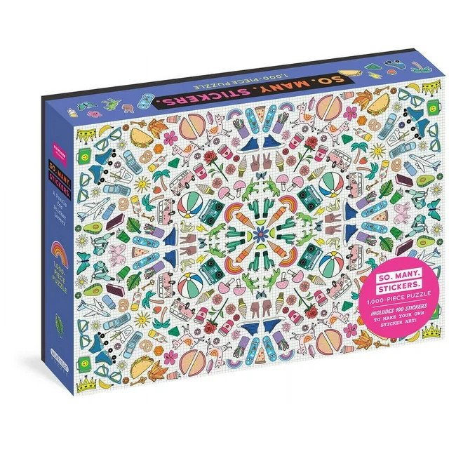 Workman Puzzles: So. Many. Stickers. 1,000-Piece Puzzle : A Puzzle for Sticker Lovers: Includes 1... | Walmart (US)