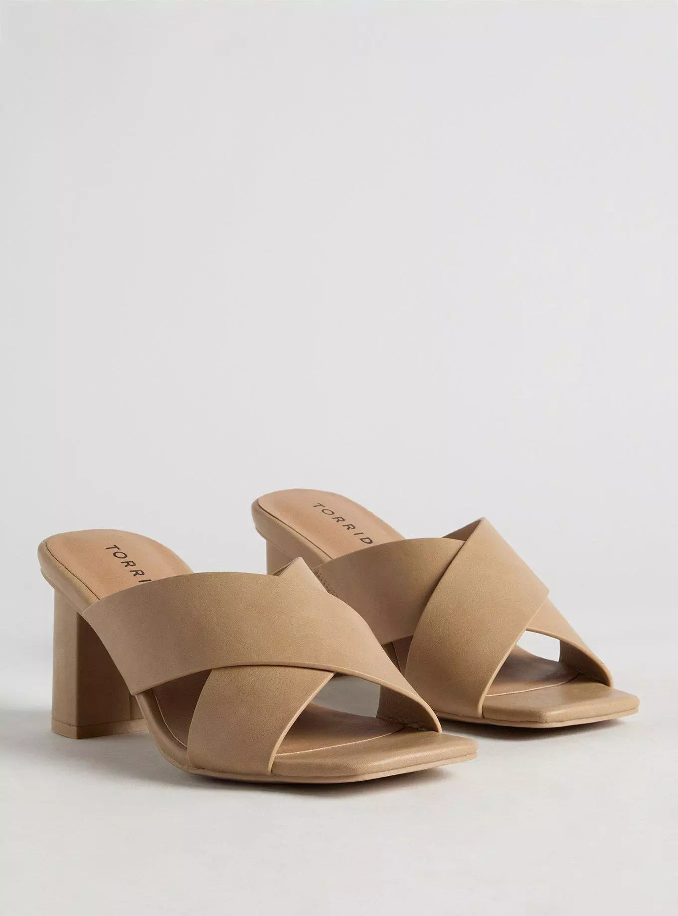 Cross Strap Block Heel Mule (WW) | Torrid (US & Canada)