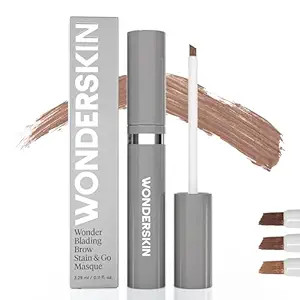 Wonderskin Wonder Blading Brow Stain & Go Masque - Long Lasting Eye Brow Tint, Transfer Proof and... | Amazon (US)