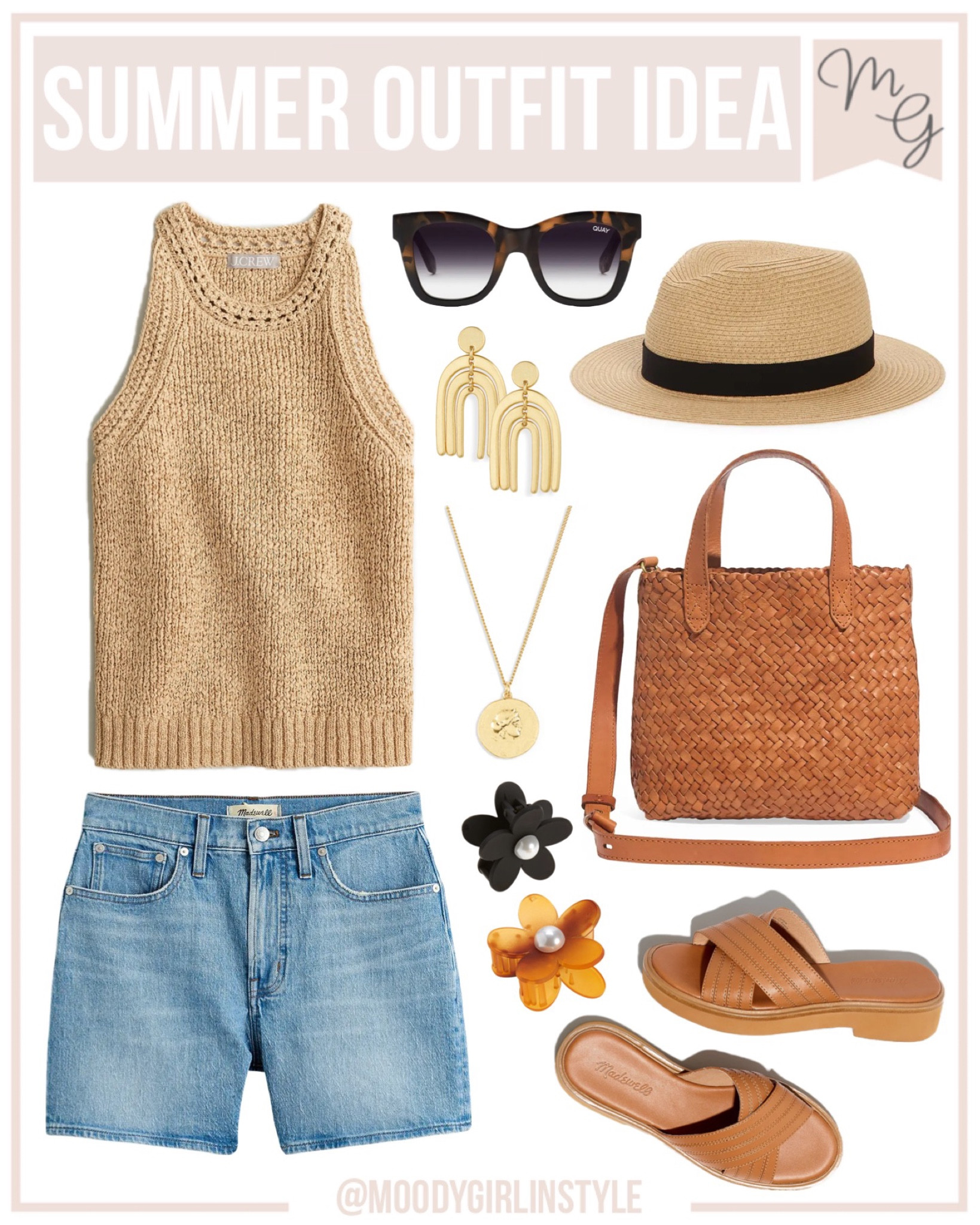 Summer Outfit Idea - Perfect look for the next backyard bbq, summer vacation or brunch on the weekends! 

#madewell #summerinspiration #summerfashion #vacation #summerweather @madewell

summer style, summer fashion, spring fashion, madewell fashion, madewell vacation, summer vacation, straw hat, summer outfits, denim shorts, madewell style, madewell finds, summer sandals 

#LTKSeasonal #LTKunder50 #LTKcurves #LTKstyletip #LTKtravel #LTKsalealert