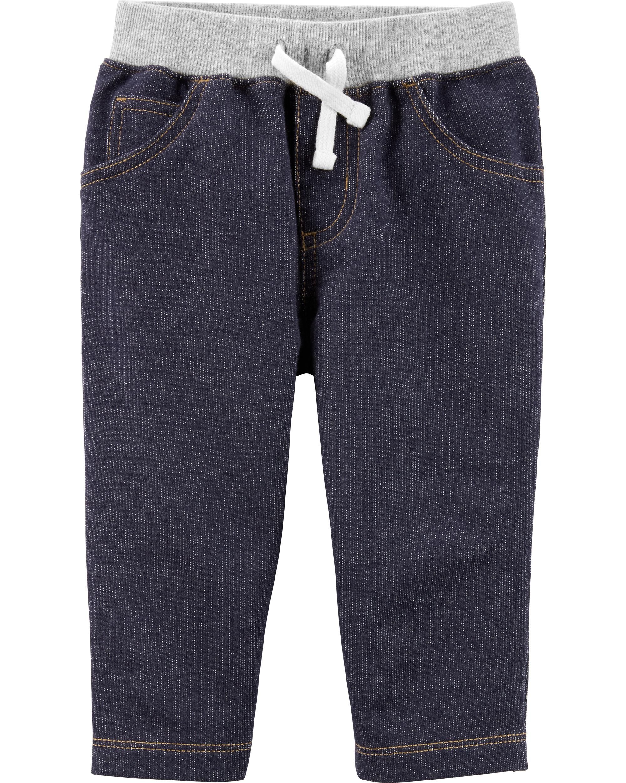 Pull-On Knit Denim Pants | Carter's