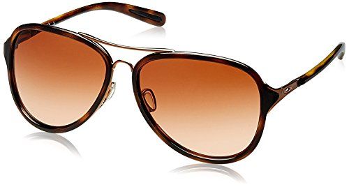 Oakley Women's Kickback Aviator Sunglasses, Satin Rose Gold, 58 mm | Amazon (US)