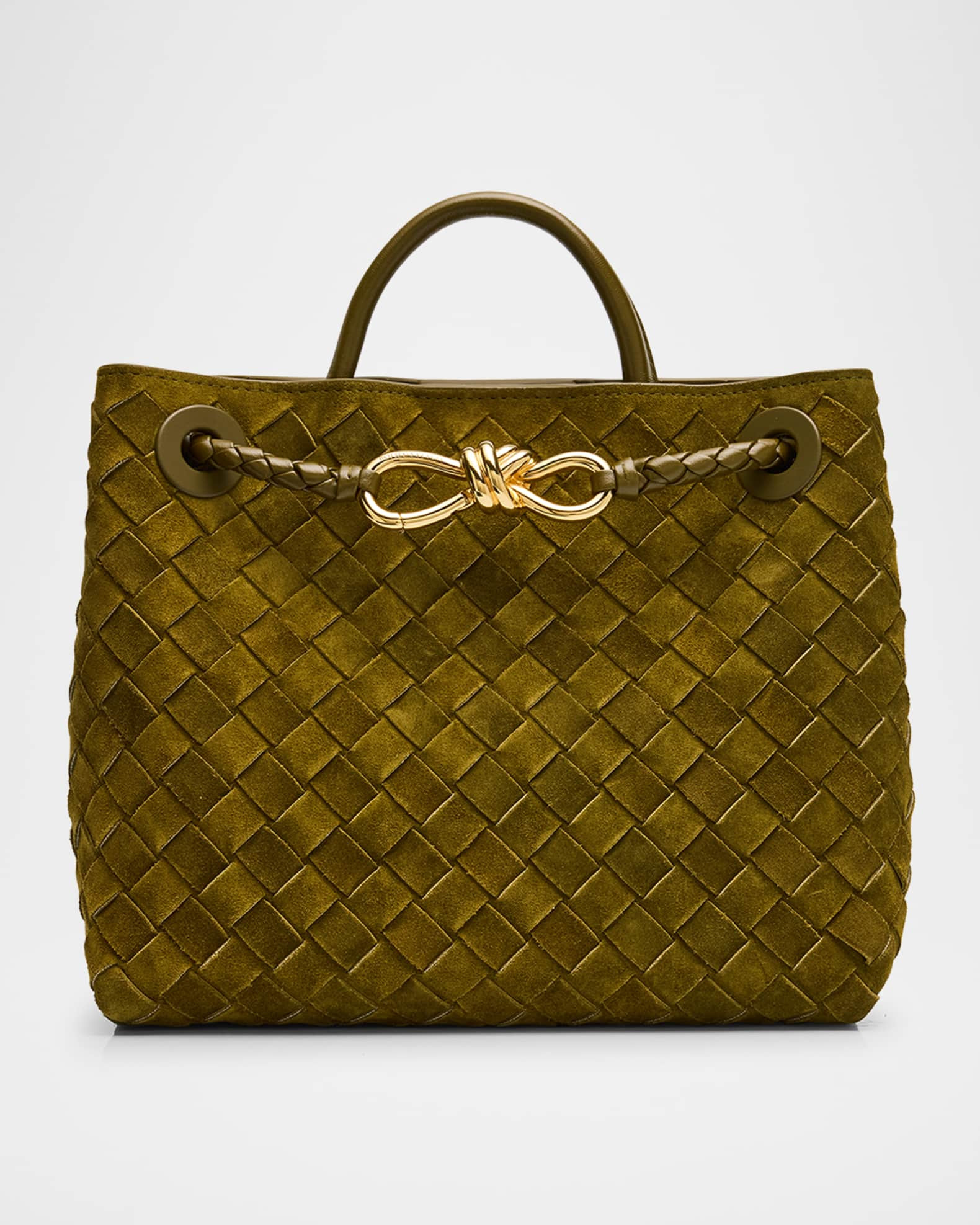 Small Andiamo Suede Tote Bag | Neiman Marcus