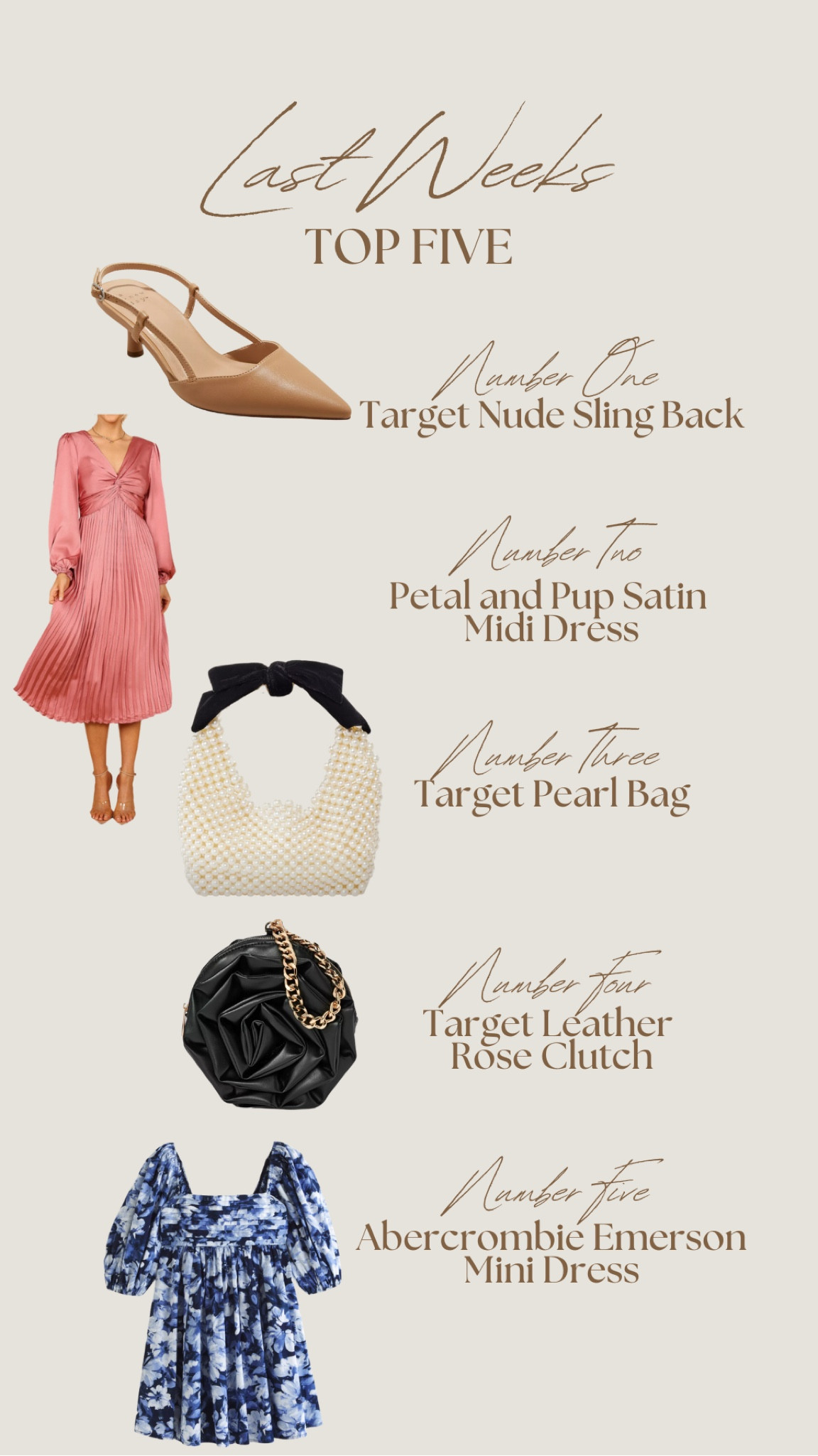 Last weeks to five best sellers❤️