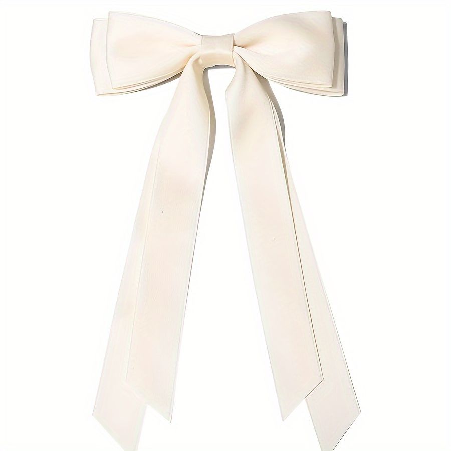 Elegant Solid Color Ribbon Bow Hair Clip Chic Fabric - Temu | Temu Affiliate Program