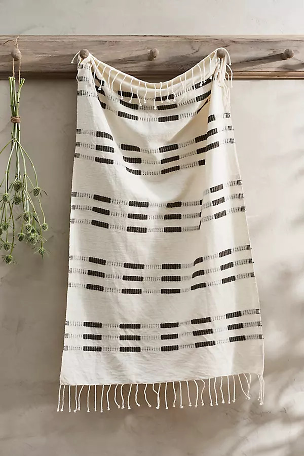 Soho Cotton Hand Towel, Gray | Anthropologie (US)