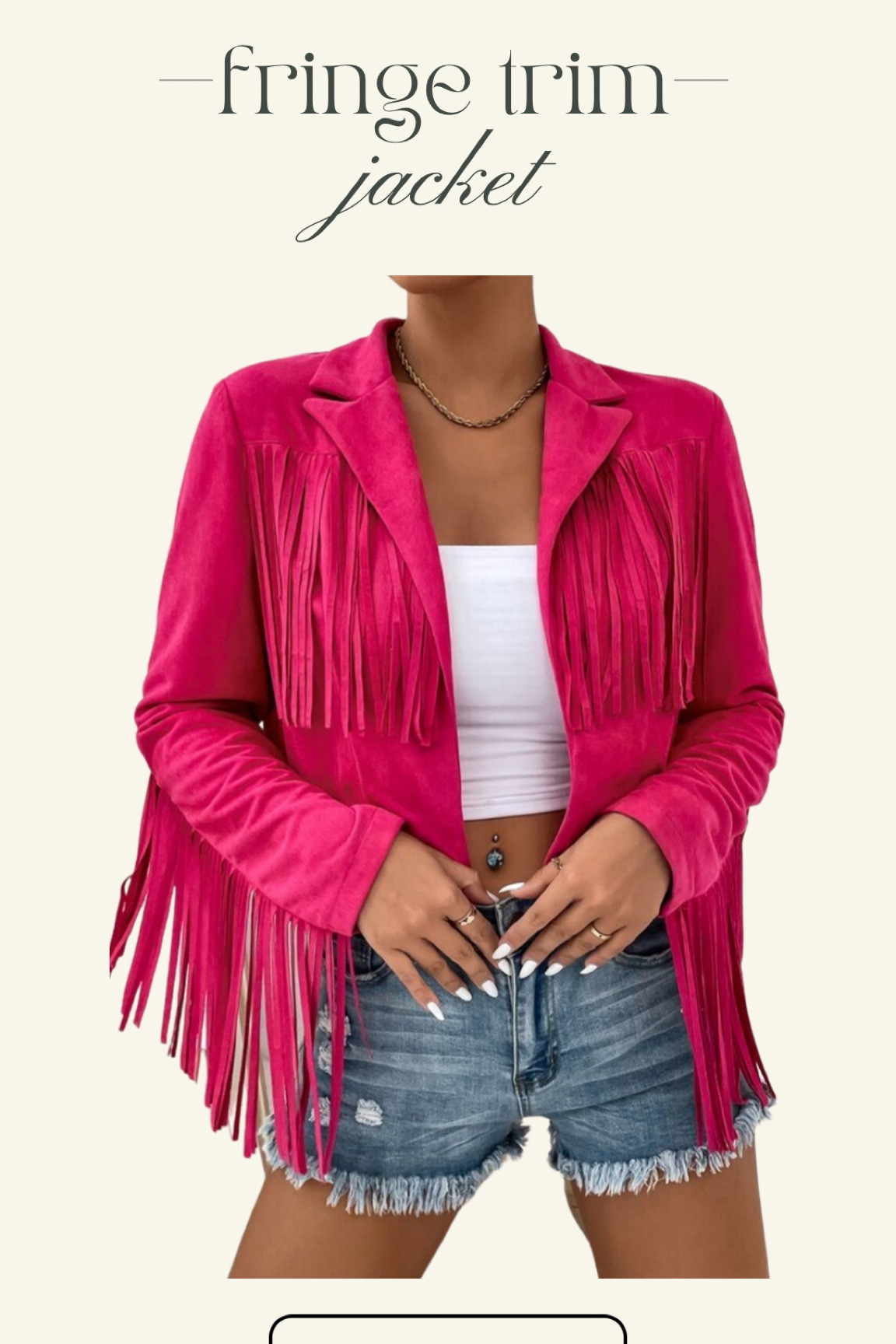 Fringe Trim jacket perfect for Nashville 

#LTKU #LTKstyletip #LTKSeasonal