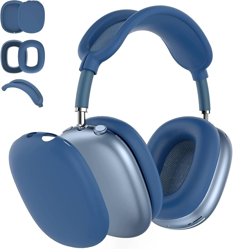 3 in 1 Silicone Case Cover Compatible with Apple Airpods Max Headphones, Anti-Scratch Ear Pad Cas... | Amazon (US)