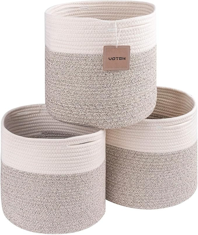 voten Storage Cubes Baskets Bins Organizer 11x11x11'' Fit 12x12''Cube Storage Organizer Bookcases... | Amazon (US)