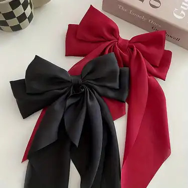 Big Bowknot Ribbon Hair Clip Elegant Chic Decorative Hair Accessory  Holiday Christmas Festival P... | Temu Affiliate Program