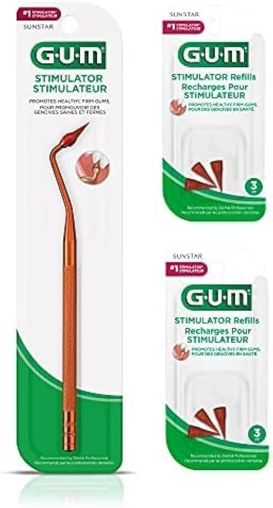 Gum Stimulator W/ 6 Convenient Refills Rubber Tip Replacements | Amazon (US)