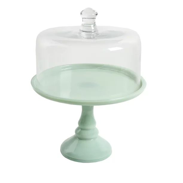 The Pioneer Woman Timeless Beauty 10-Inch Mint Green Cake Stand with Glass Cover | Walmart (US)