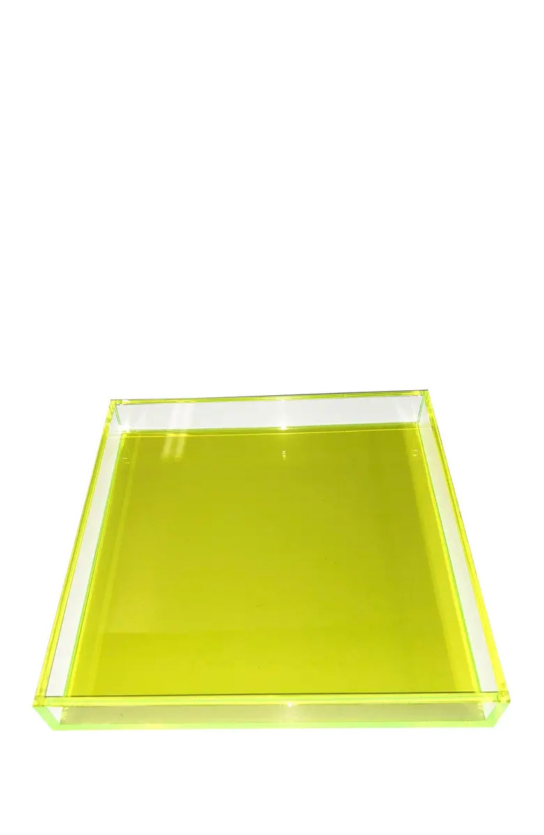 R16 HOME Neon Green Square Tray | Nordstromrack | Nordstrom Rack