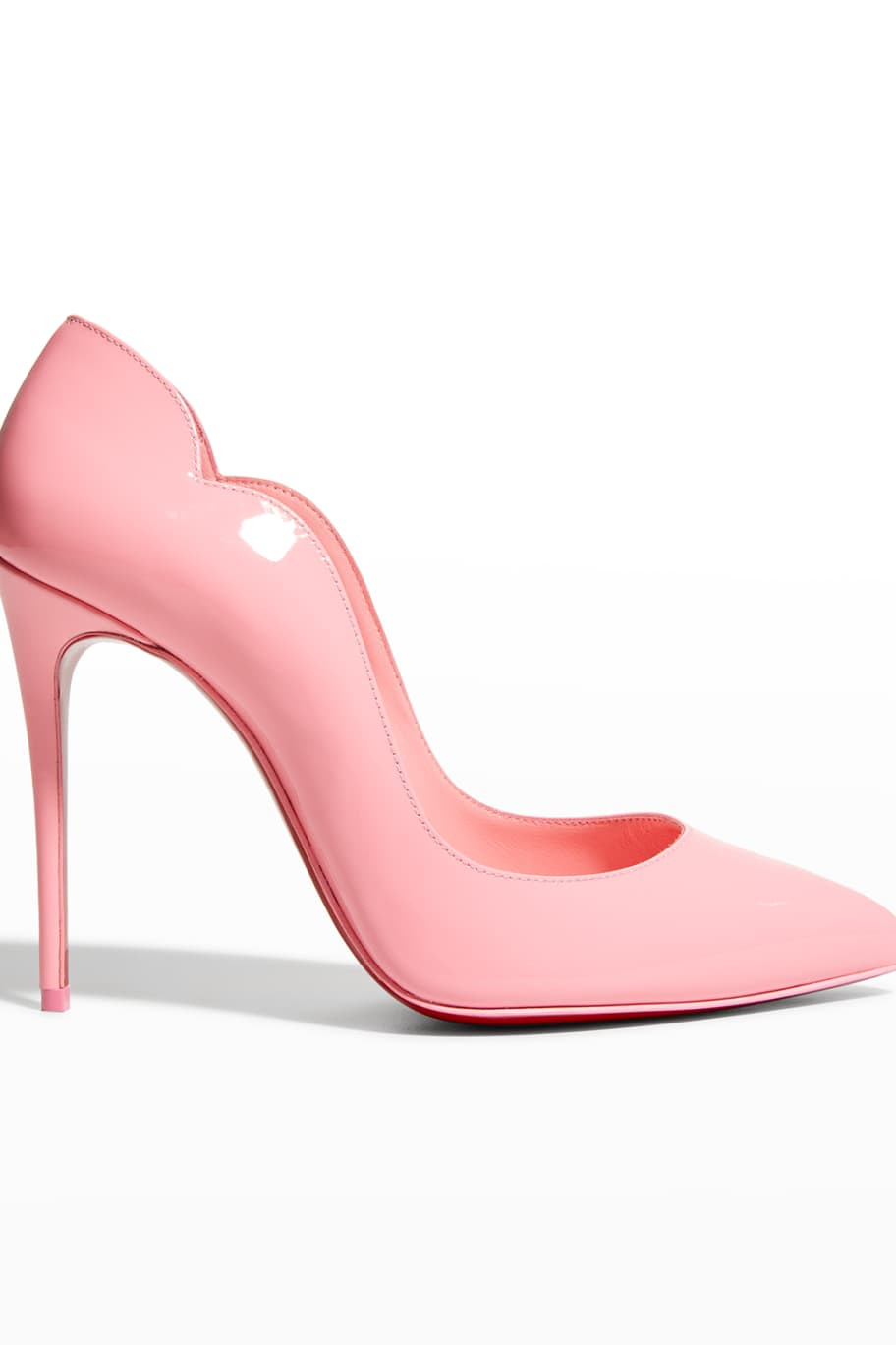 Christian Louboutin Hot Chick 100mm Patent Red Sole High-Heel Pumps | Neiman Marcus