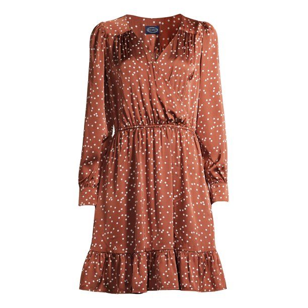 Scoop Women’s Mini Dress with Ruffle Hem | Walmart (US)