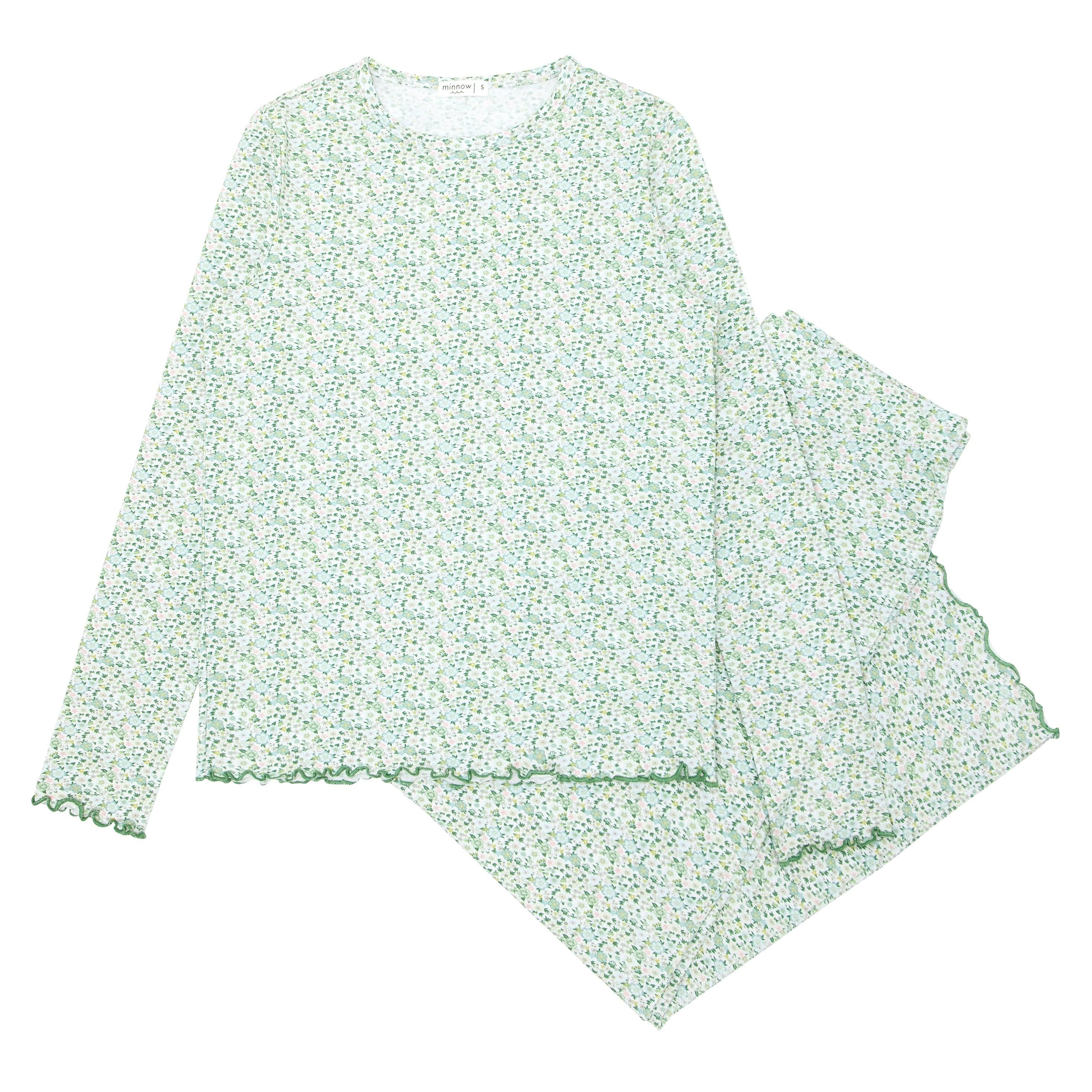 women's sea marsh floral pima pajamas set | minnow