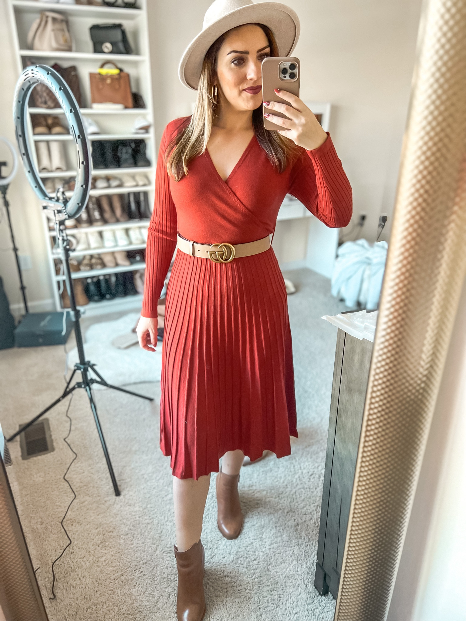 green emerald velvet dress OUGES Womens Fall Maternity Dress for Photoshoot Long Sleeve Baby Shower  Sweater Wrap V Neck Midi Work Dresses Pregnancy Clothes Fall Fashion  2025(Almond,S) at Amazon Women's Clothing store
