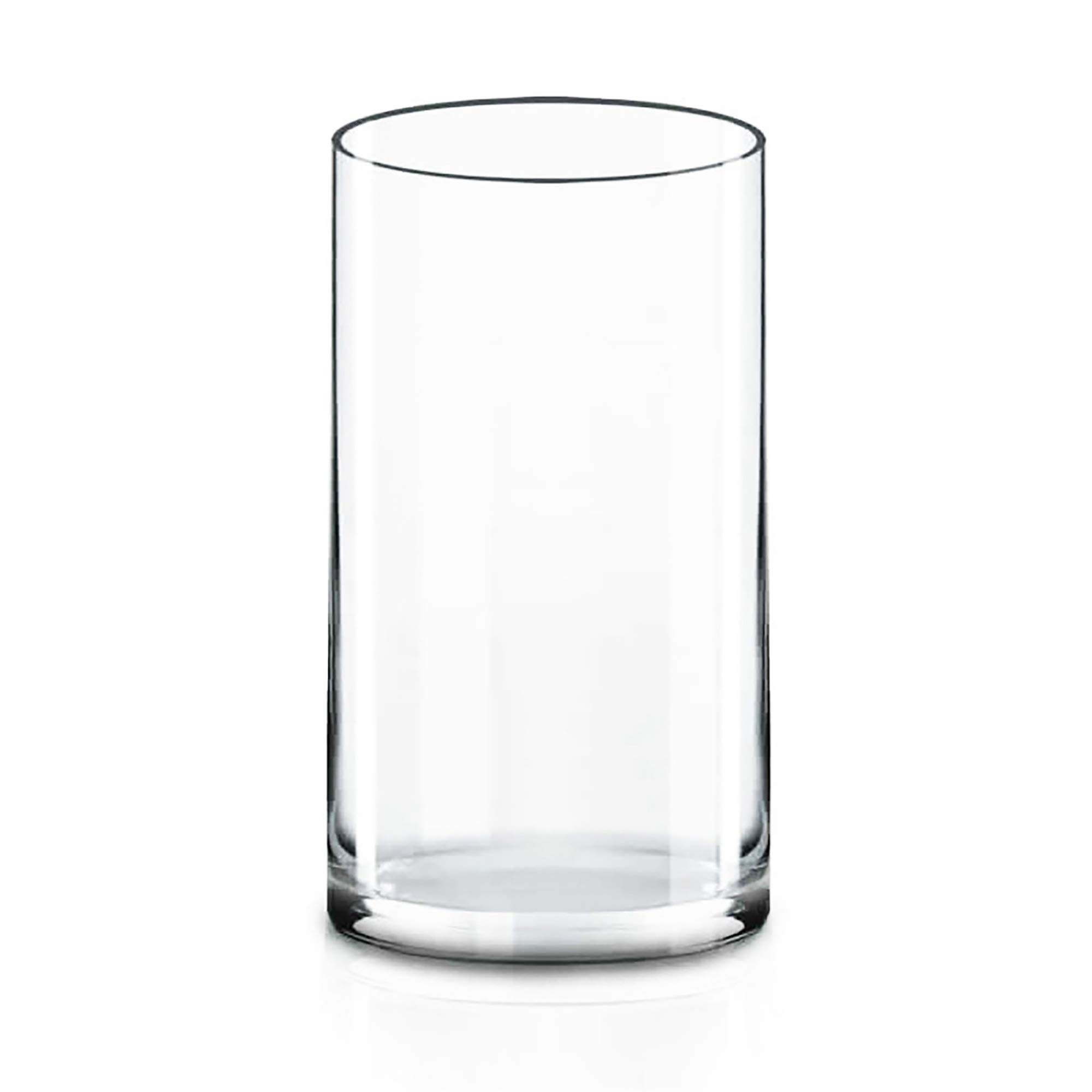 CYS EXCEL Cylinder Clear Glass Vase (H:12" D:6") | Multiple Size Choices Glass Flower Vase Centerpie | Amazon (US)