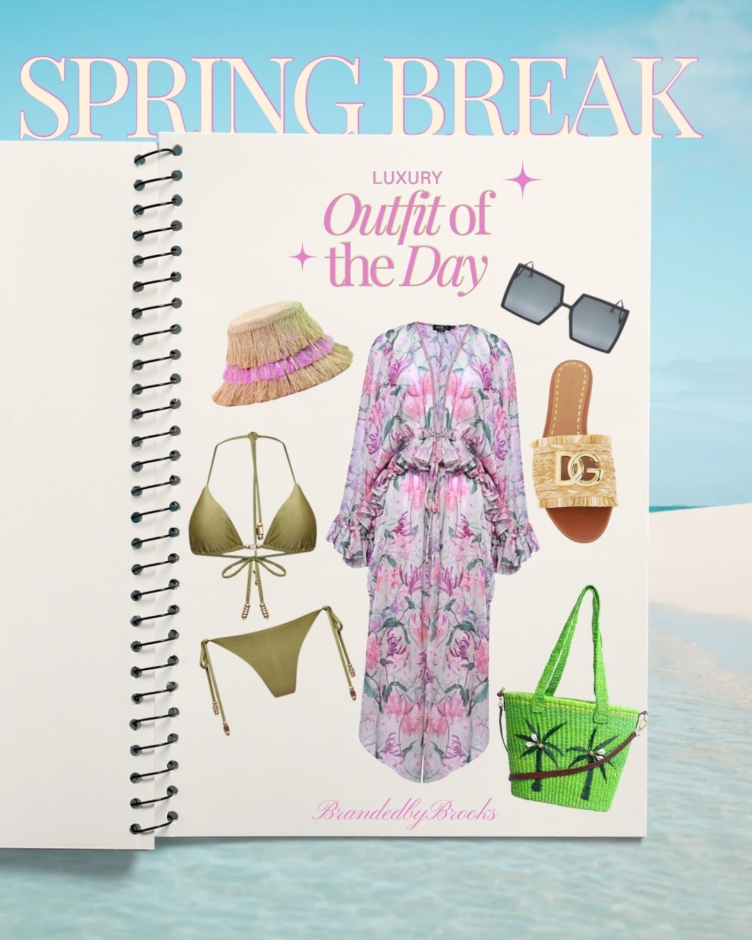 Spring break outfit goals 🌴✨

This luxe beach-to-brunch look is everything—flowy floral cover-up, chic sunnies, straw details, and the cutest slide sandals. Perfect for pool days, seaside lunches, and sunset strolls on vacay. Just add sunshine ☀️

#LTKTravel #LTKootd #LTKgrwm