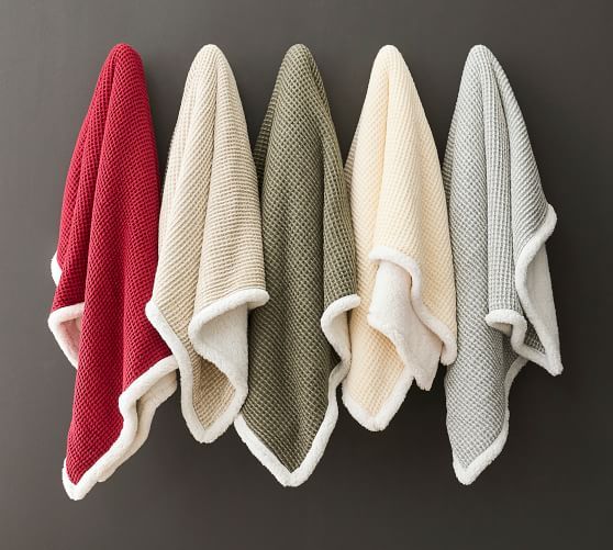 Waffle Sherpa Back Throw | Pottery Barn (US)