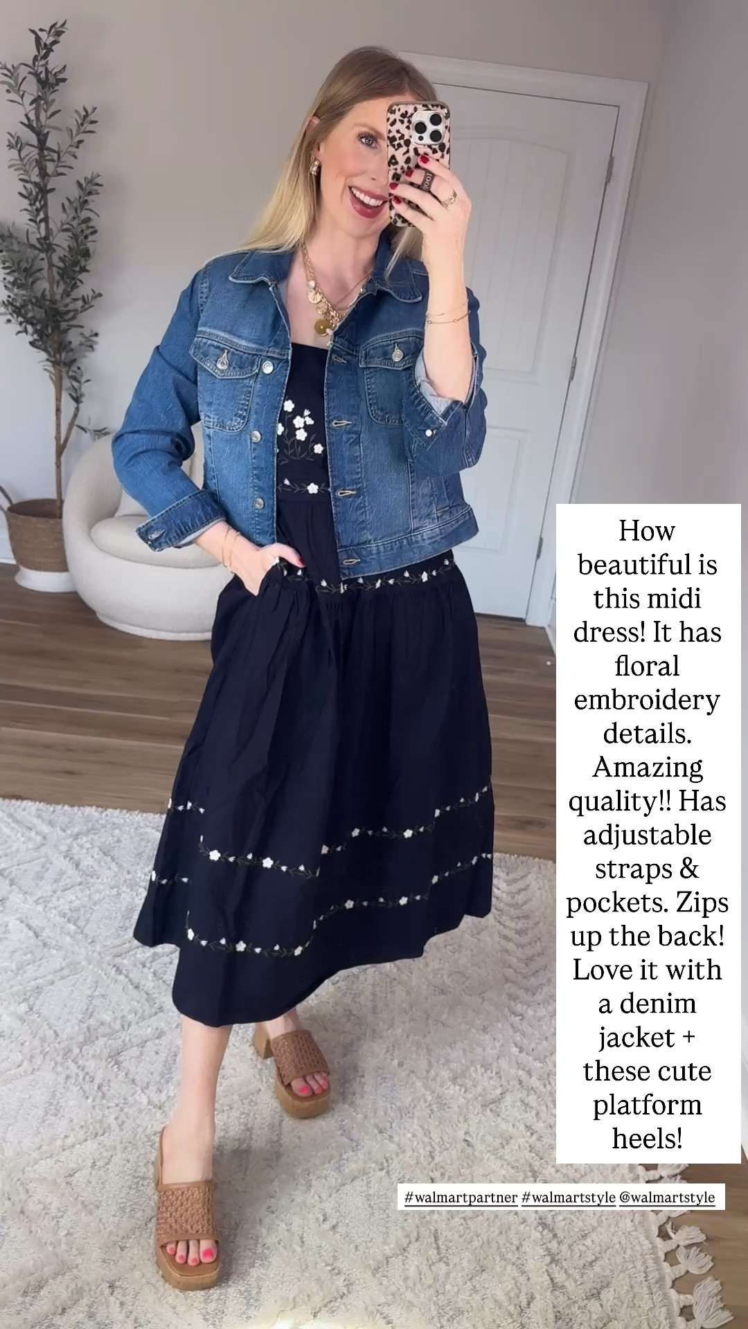 Weekend Walmart Wins try-on
Floral embroidered midi dress- small
Denim jacket- small 

#walmartpartner #walmartstyle @walmartstyle

#LTKWorkwear #LTKmomlife #LTKootd