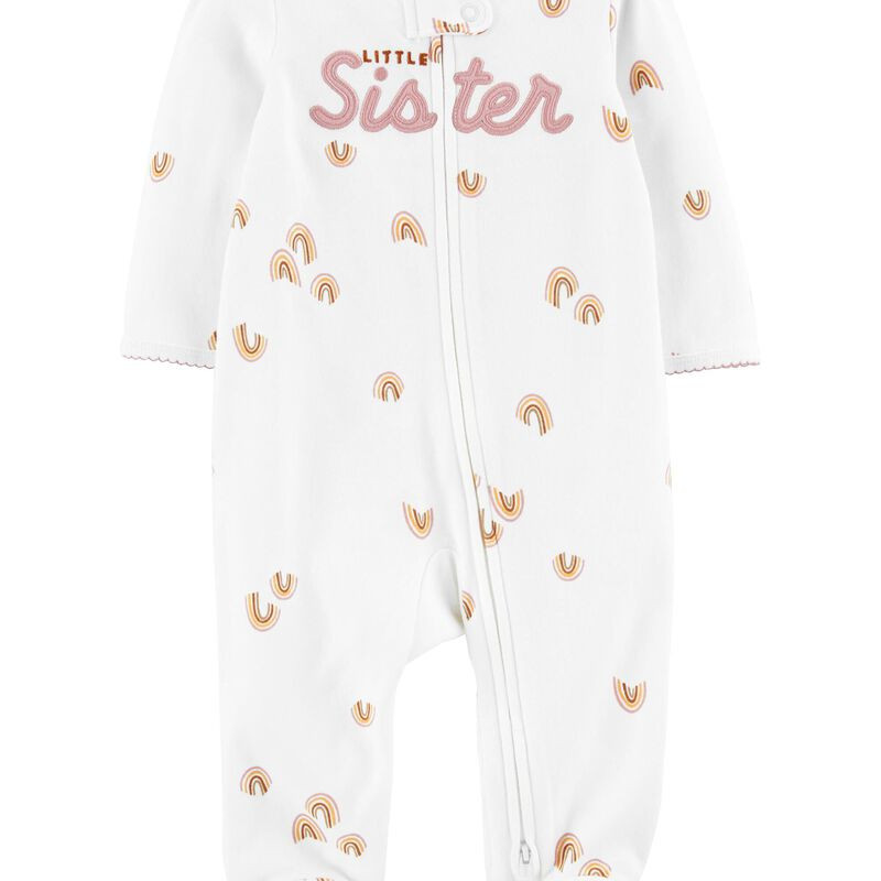 Baby Little Sister 2-Way Zip Cotton Sleep & Play | Carter's