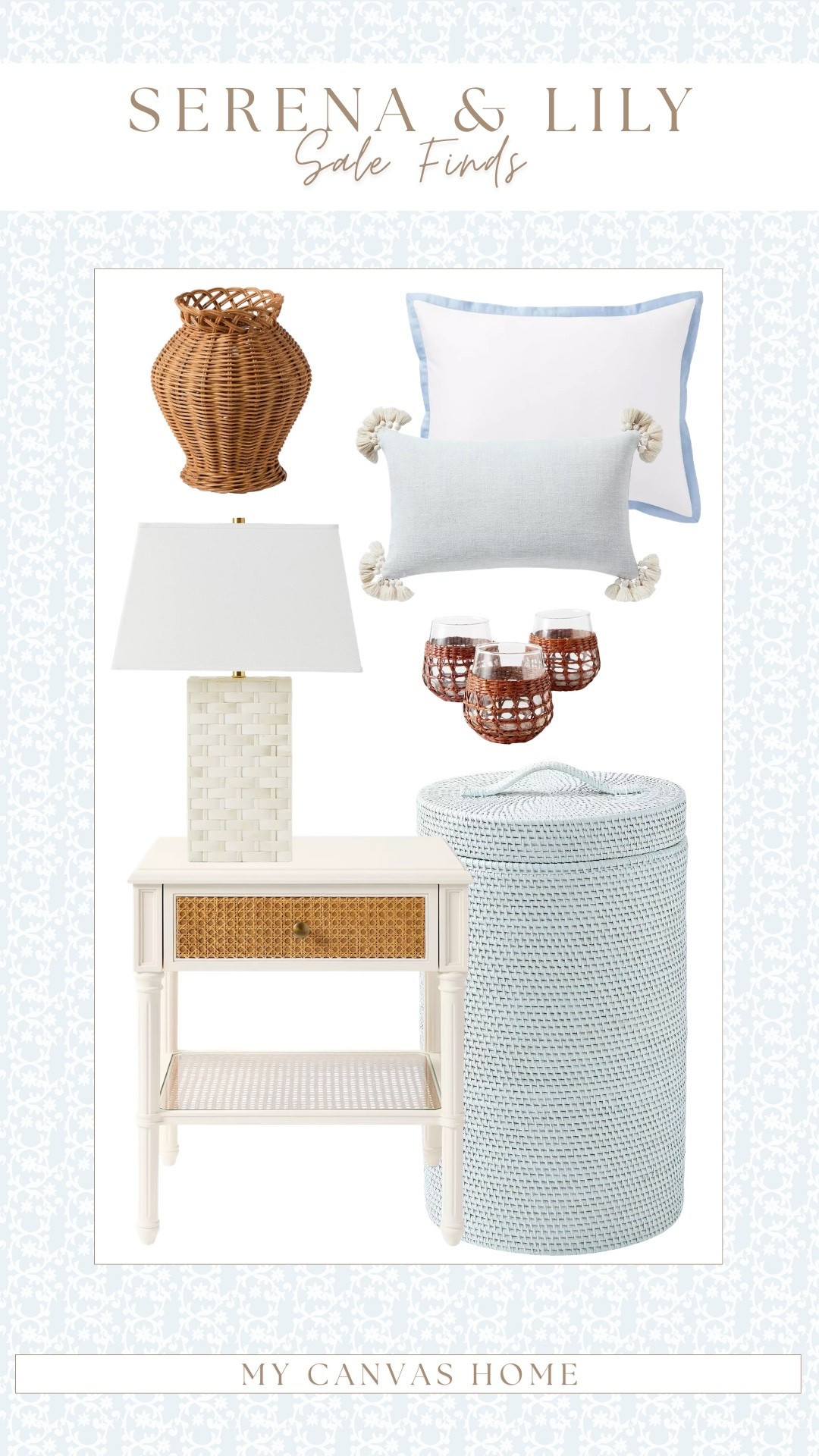 Some recent Serena & Lily sale finds that I’ve been eyeing and loving lately! 🤍 From this cute table lamp and nightstand to smaller purchases like this rattan vase, all of these would add a pretty, coastal touch to your space! 

#LTKHome #LTKSaleAlert